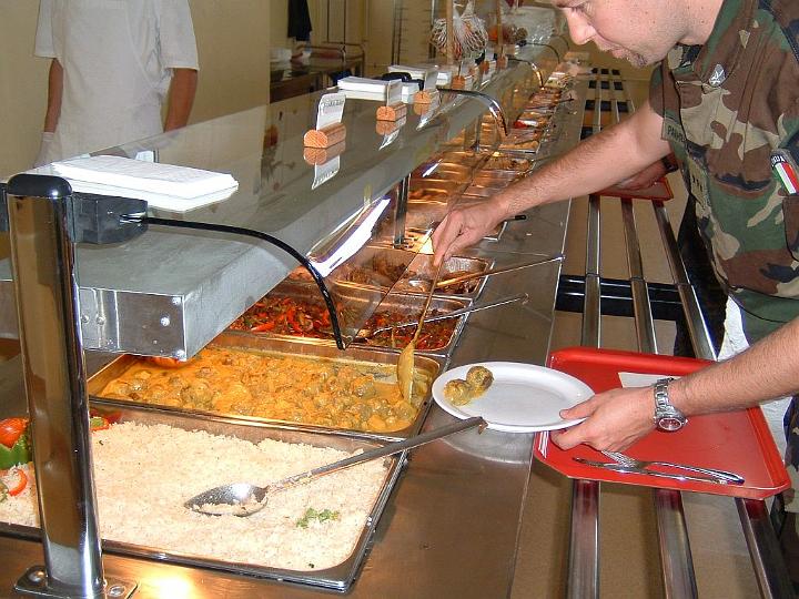 Photo Gallery/Bosnia Deployment/Camp Butmir 2003/DFAC-Sure I would like ...